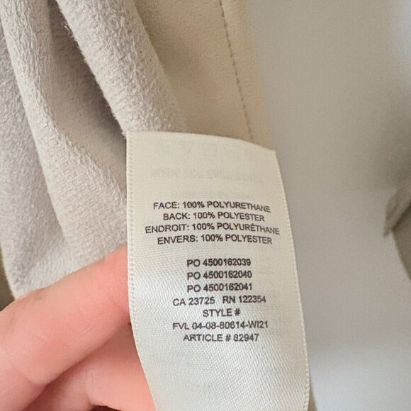 Aritzia Wilfred Caroline Belted Vegan Leather Shirt Dress Size Small - Picture 10 of 10